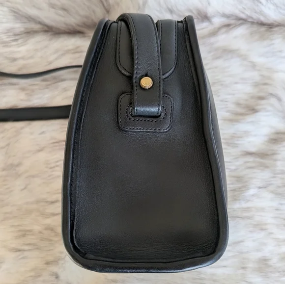 Vintage Coach Black Leather Crossbody Bag - Picture 4 of 14